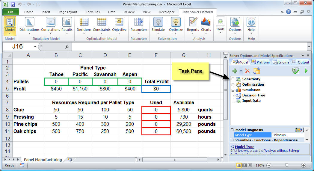 analytic solver add in excel